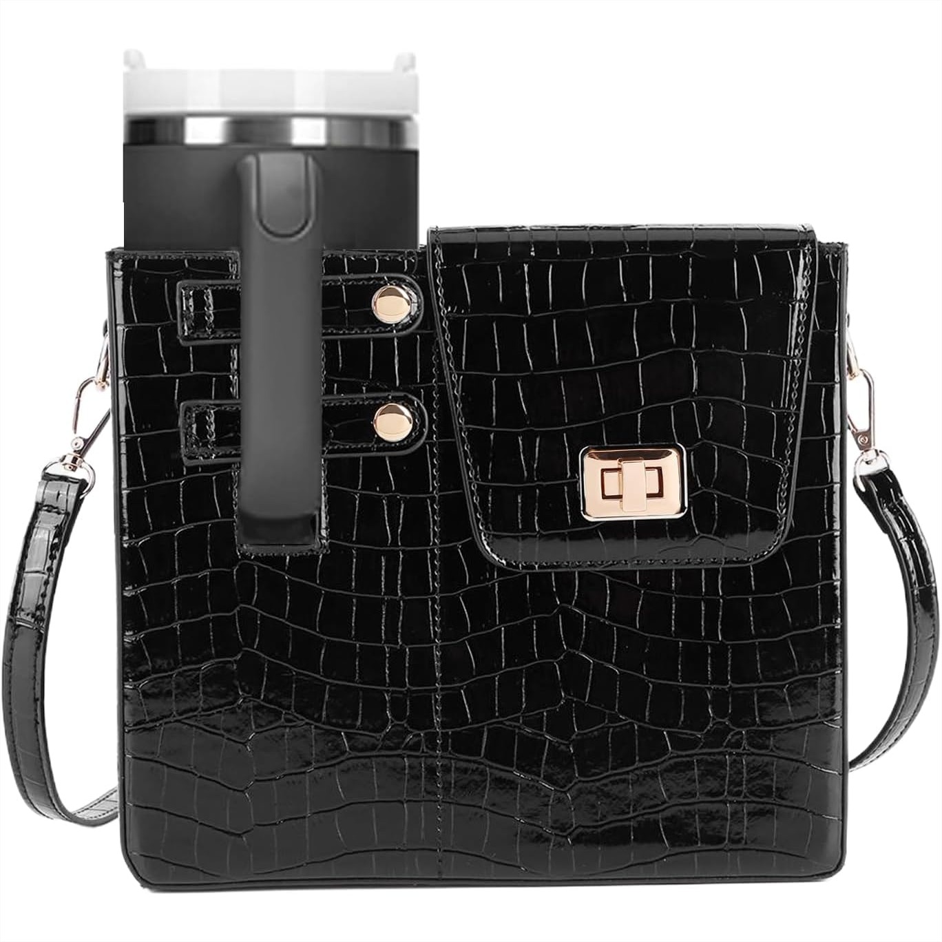 Crossbody Bag Women - Portable Crossbody Cup Holder Bag for