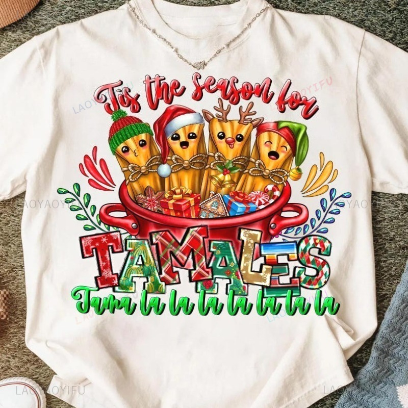 Women Fashion Png - Retro Christmas Tamales PNG Mexican Food