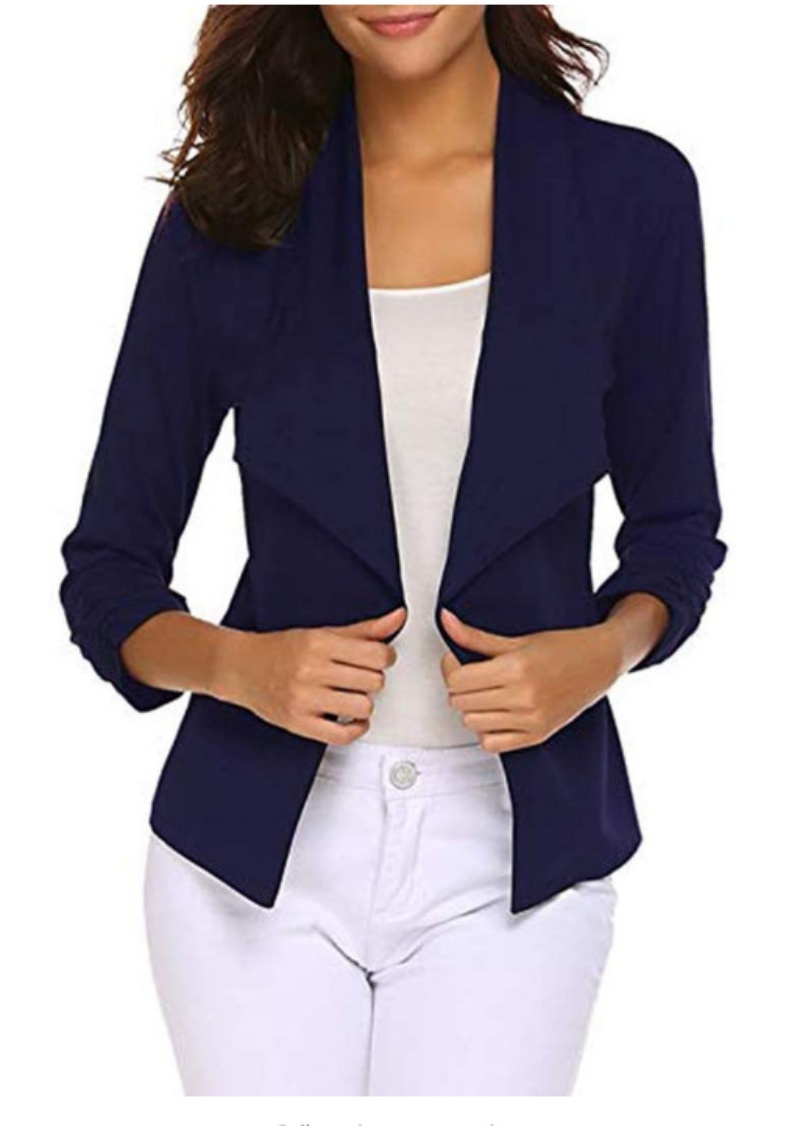 Velvet Blazer Women - Womens Blazer Casual Open Front Work