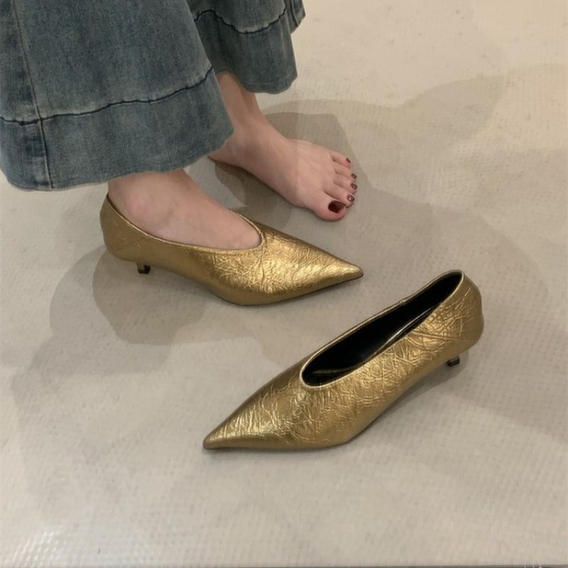 Women Fashion Heels - 2025 Autumn New Commuter Wind Flat