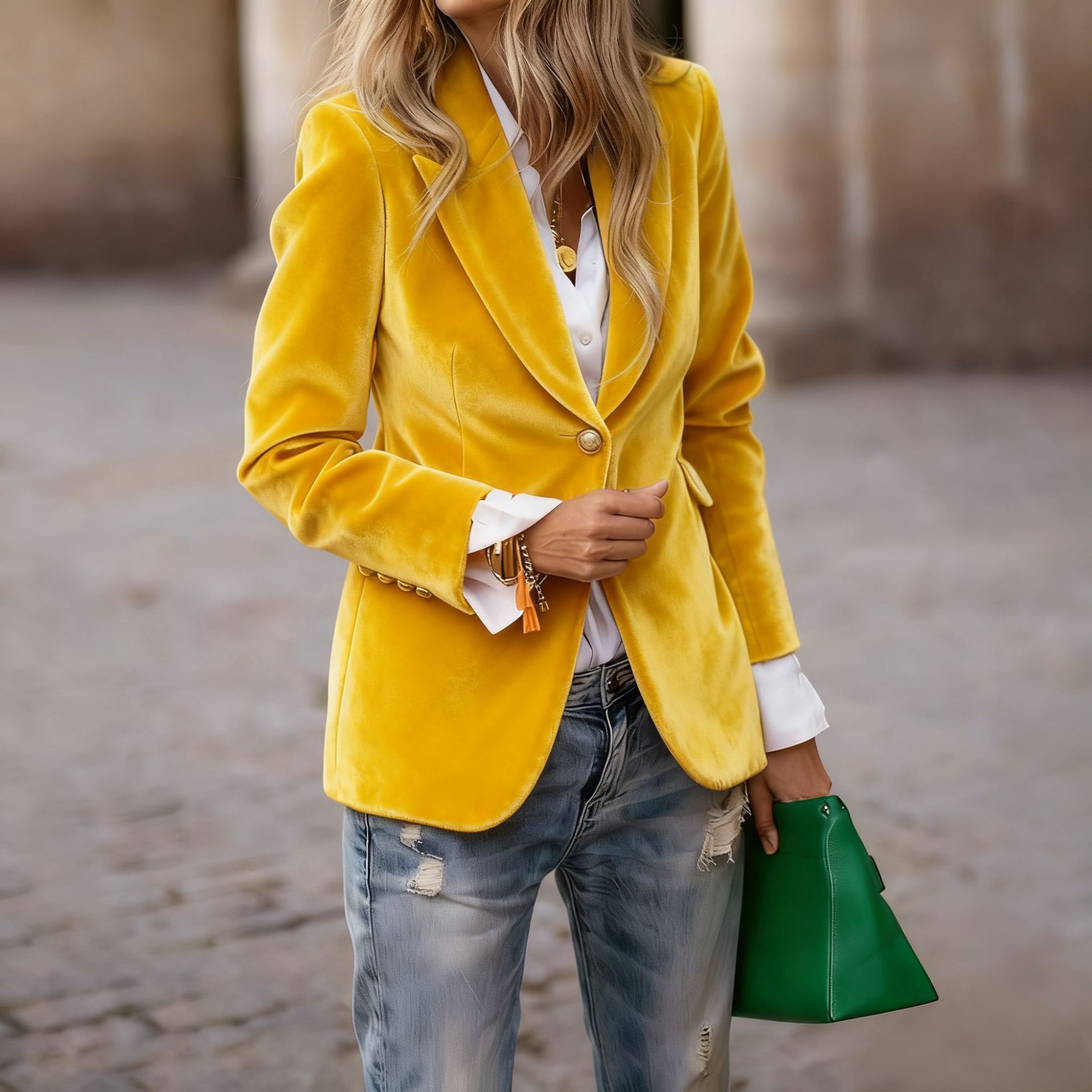 2026 spring new gold velvet el - Velvet Blazer Women recensie en prijs