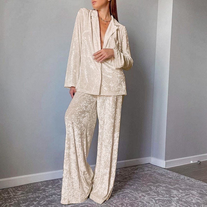 Women's 2-piece Sets Crushed V - Velvet Blazer Women recensie en prijs