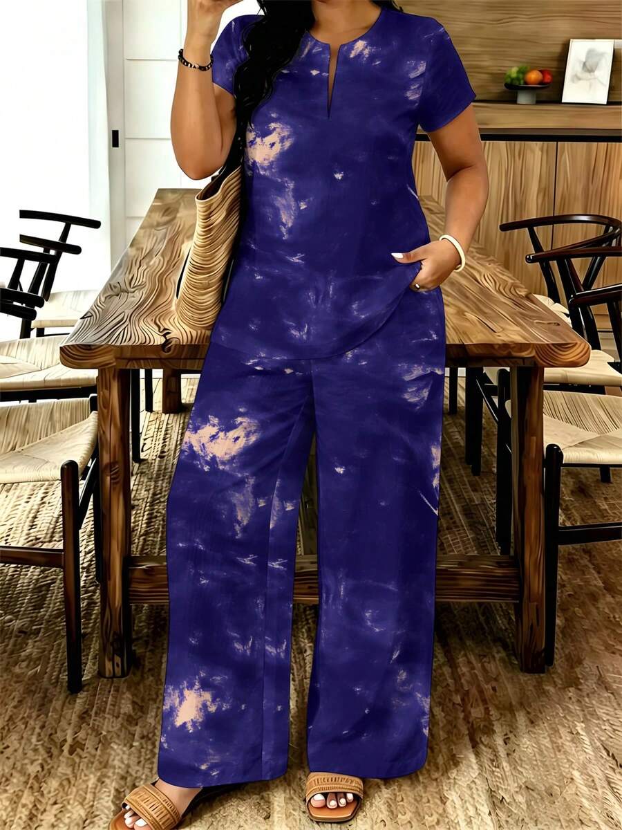 Casual Plus Size Womens Tie Dy - Tie Dye Two Piece recensie en prijs