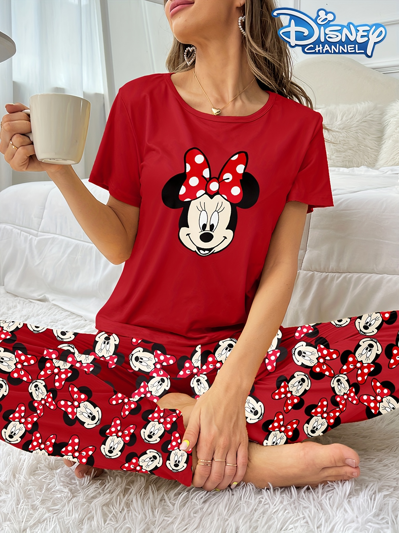 Women's pajama set with cute D - Women Fashion Images recensie en prijs