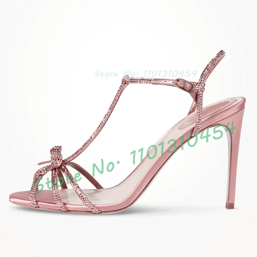 Crystal Bow T-bar Satin Sandal - Women'S Fashion Trends recensie en prijs