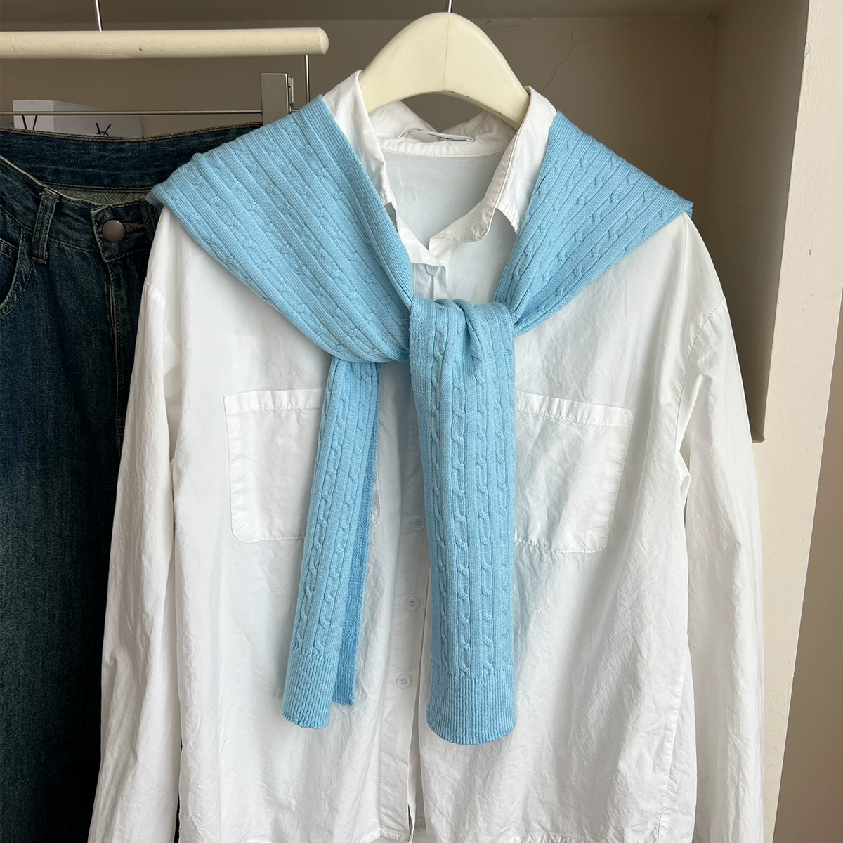 1Pc Simple Solid Color Knitted - Women'S Fashion Poncho recensie en prijs