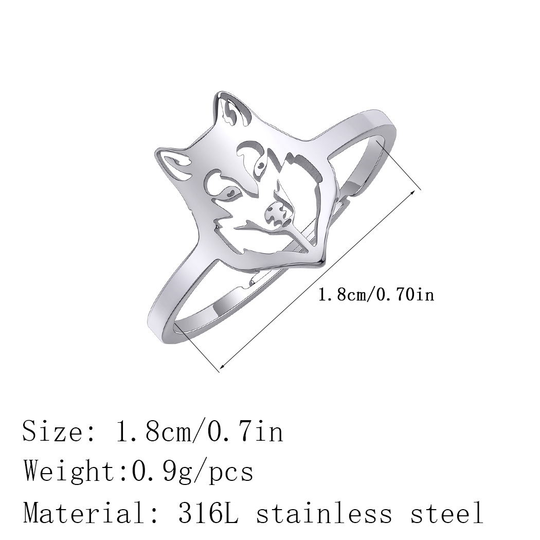 Chandler Stainless Steel Wolf  - Women Fashion Png recensie en prijs