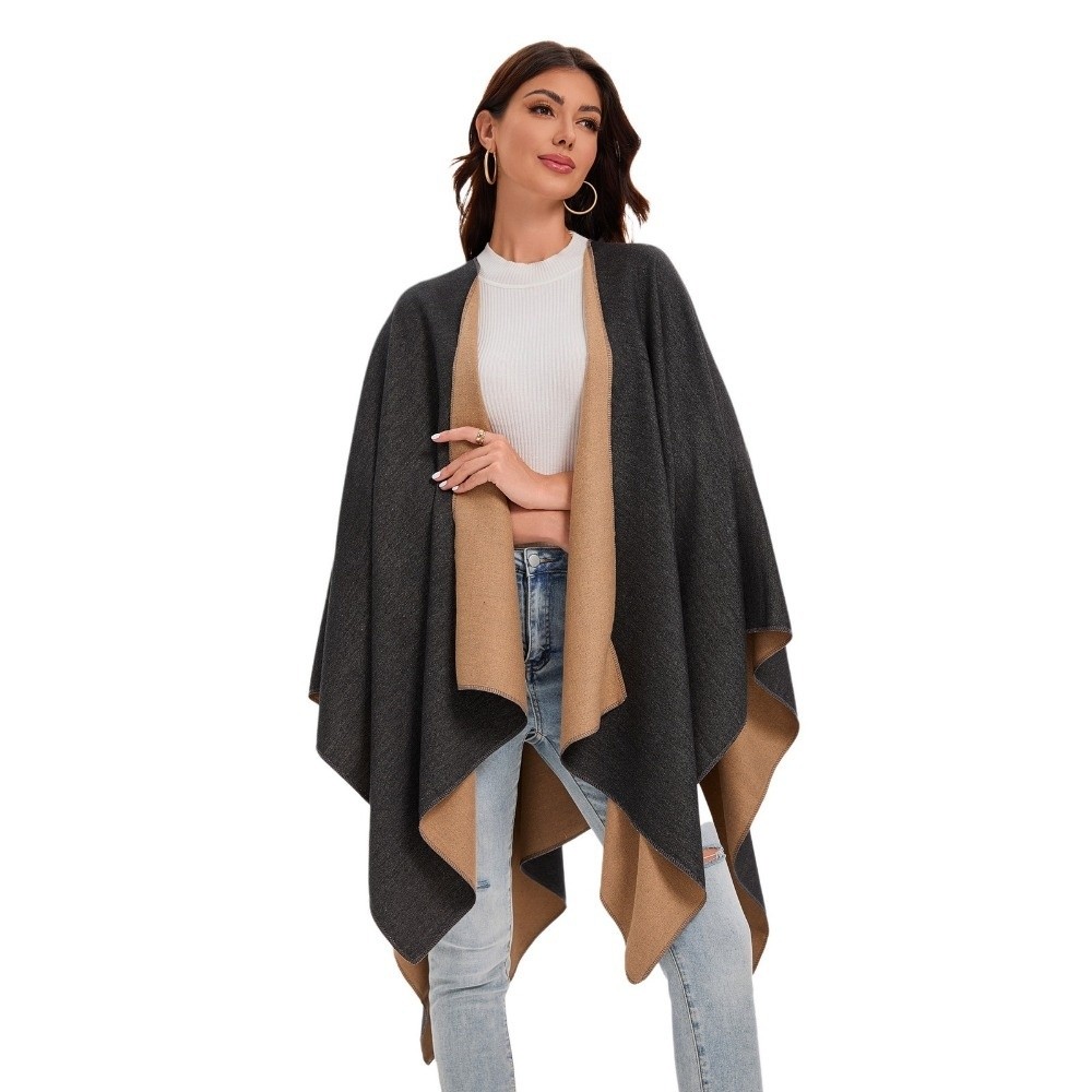 Warm Coat Plaid Design Travel  - Women'S Fashion Poncho recensie en prijs