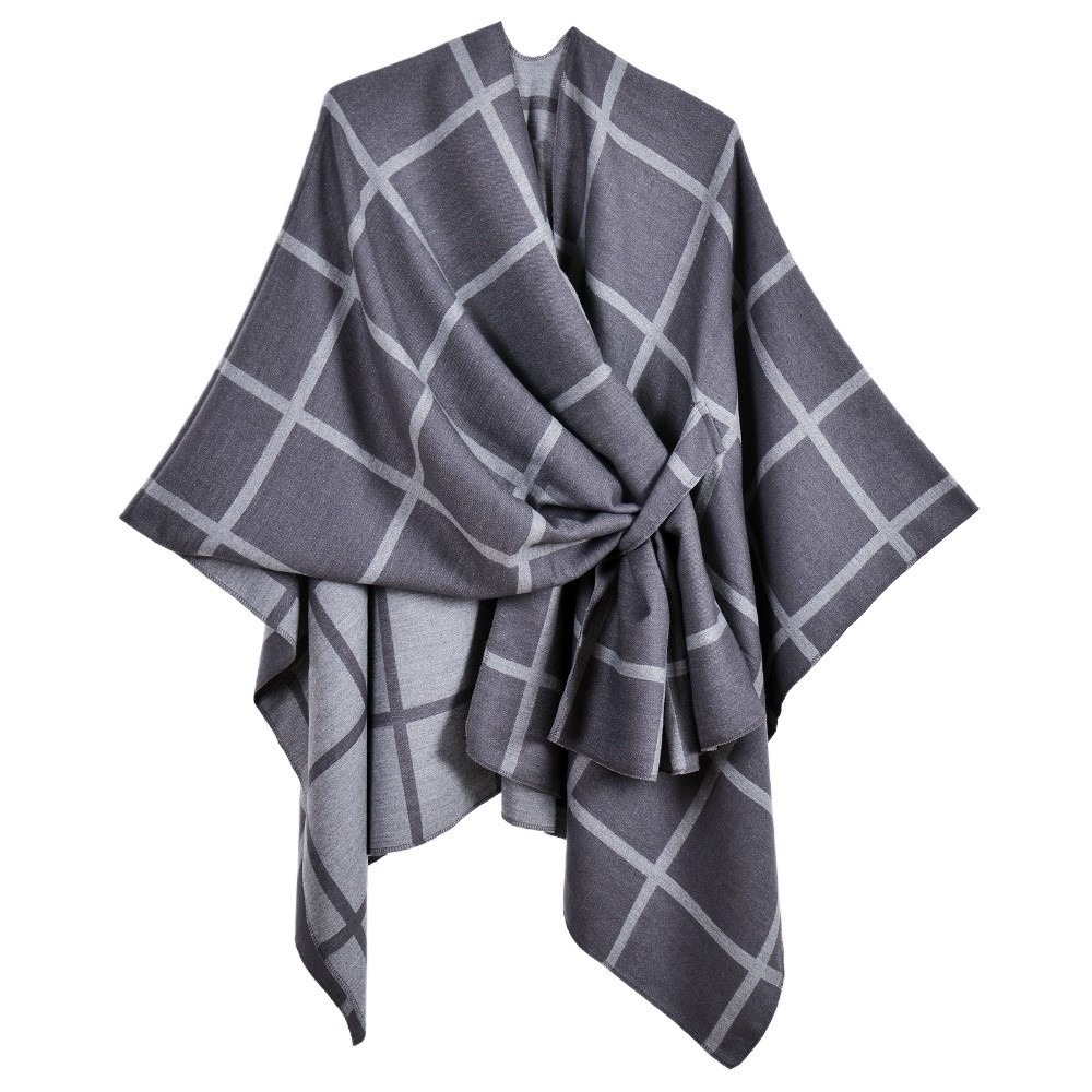 Warm Coat Plaid Design Travel  - Women'S Fashion Poncho recensie en prijs