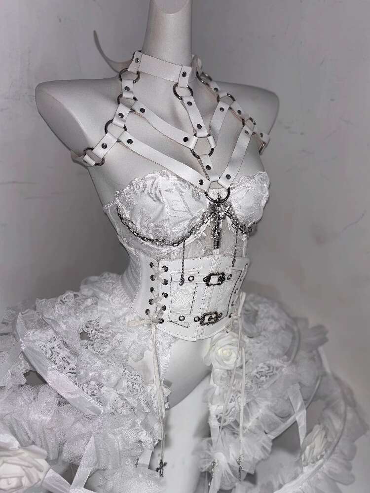 Lolita Costume Flower Bone Hea - Corset Top Boned recensie en prijs