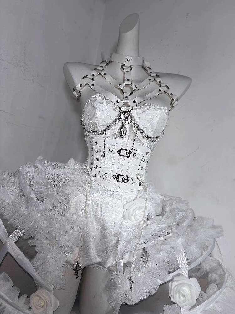 Lolita Costume Flower Bone Hea - Corset Top Boned recensie en prijs