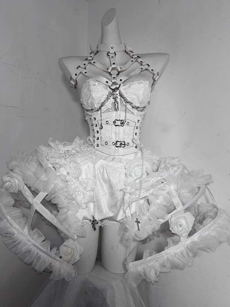 Lolita Costume Flower Bone Hea - Corset Top Boned recensie en prijs