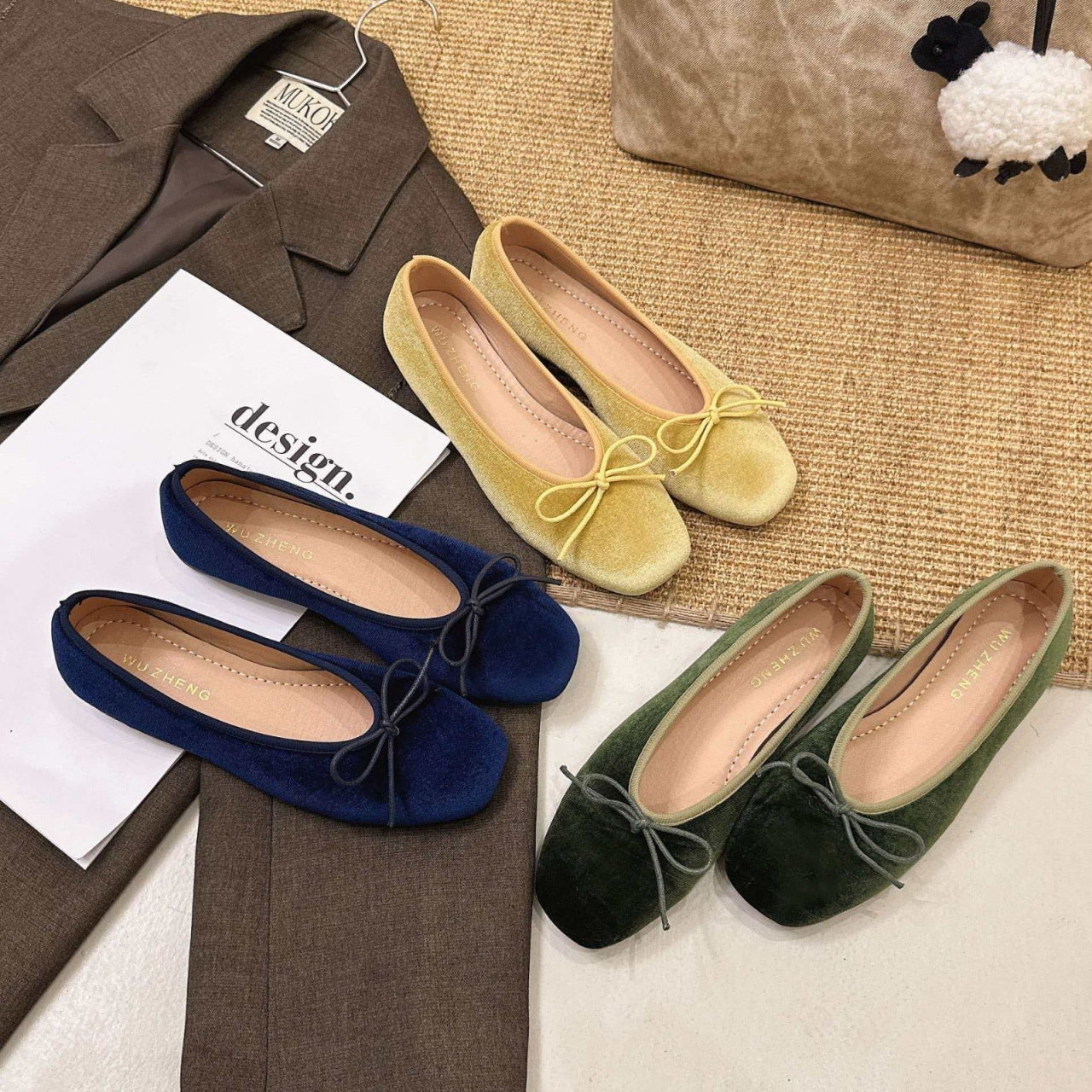 French-style high-end velvet b - Women Fashion Heels recensie en prijs