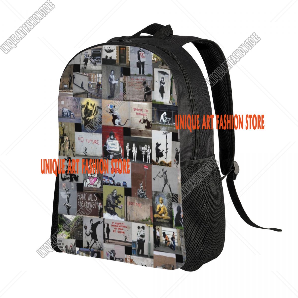 Graffiti Laptop Backpack Men W - Women'S Fashion London recensie en prijs