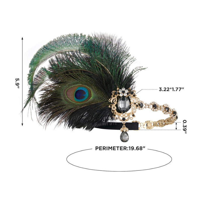 1920s Flapper Peacock Feather  - Women'S Fashion Roaring 20S recensie en prijs