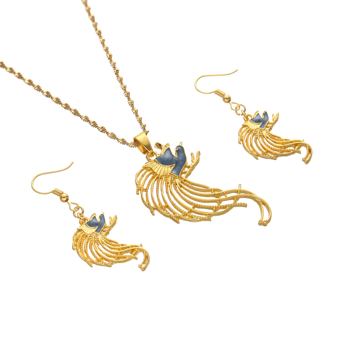 Bird Necklace Earrings Set for - Women Fashion Png recensie en prijs