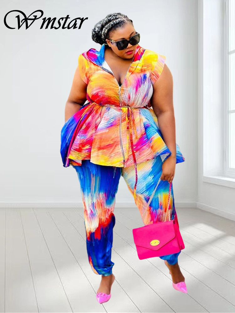 Wmstar Plus Size Women Clothin - Tie Dye Two Piece recensie en prijs