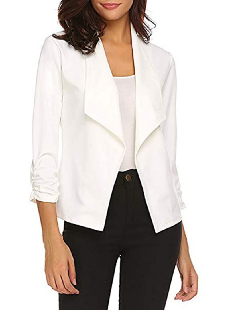 Womens Blazer Casual Open Fron - Velvet Blazer Women recensie en prijs