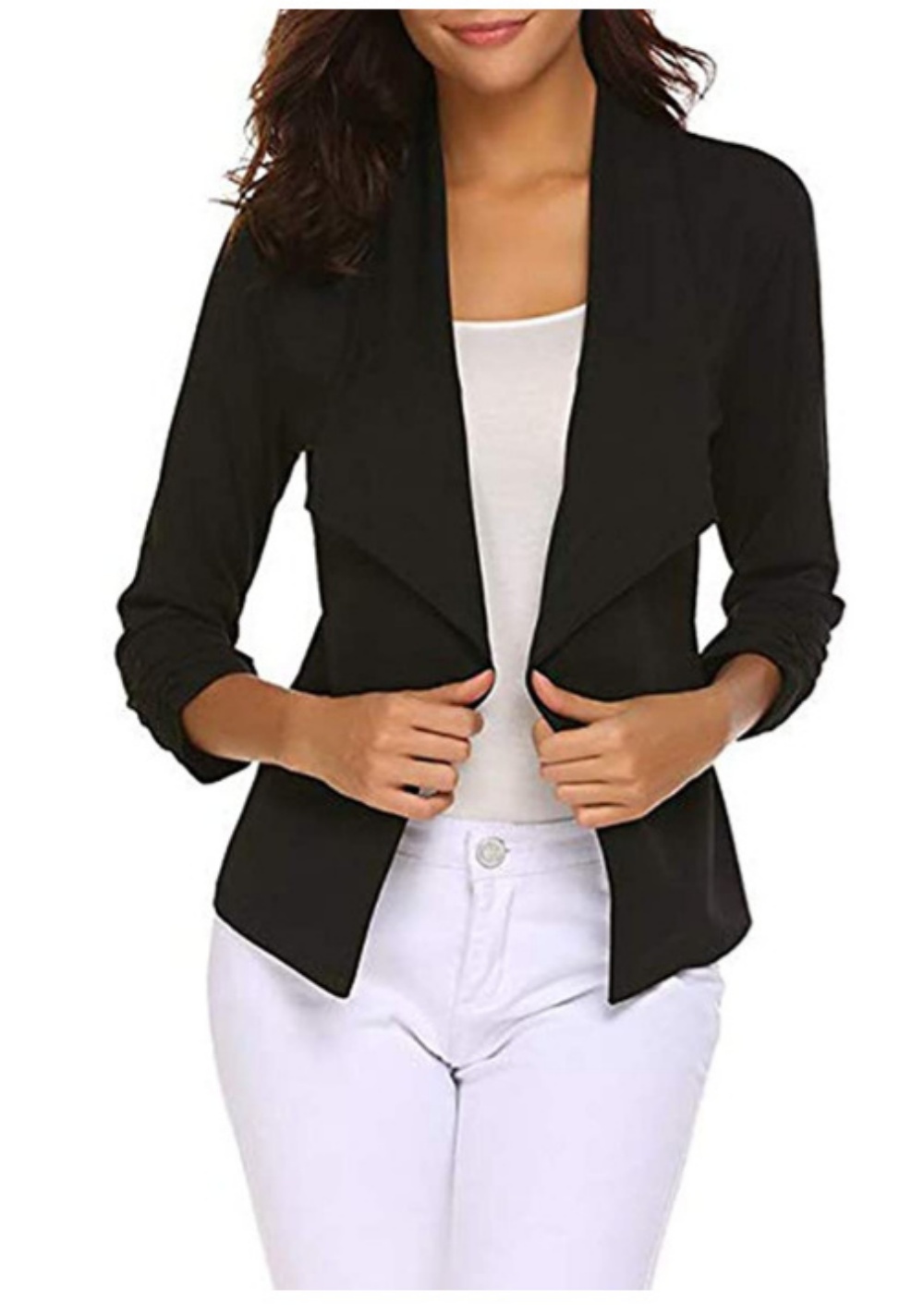 Womens Blazer Casual Open Fron - Velvet Blazer Women recensie en prijs