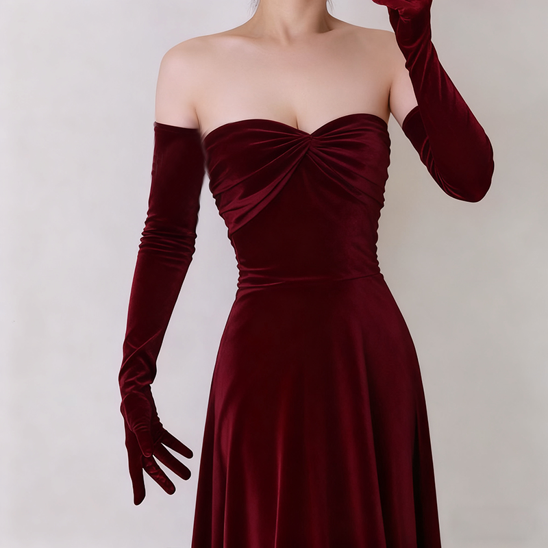 Women 65cm/53cm Velvet Long Gl - Women'S Fashion In The 1920S recensie en prijs