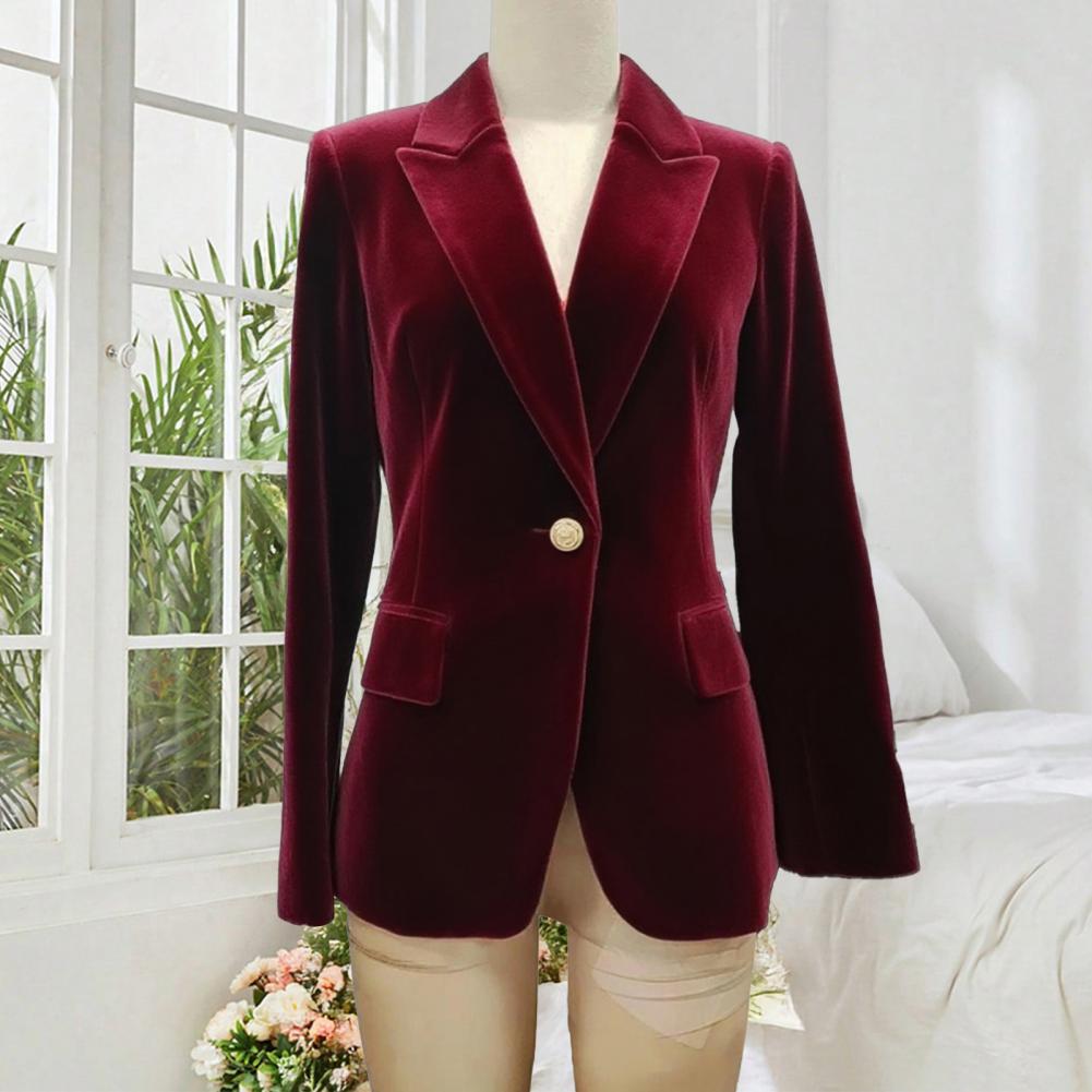 Velvet Large Size Women Prom P - Velvet Blazer Women recensie en prijs