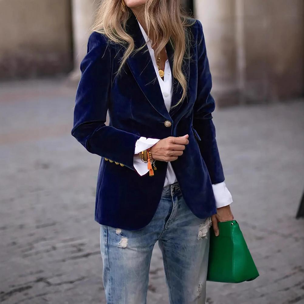 Velvet Large Size Women Prom P - Velvet Blazer Women recensie en prijs