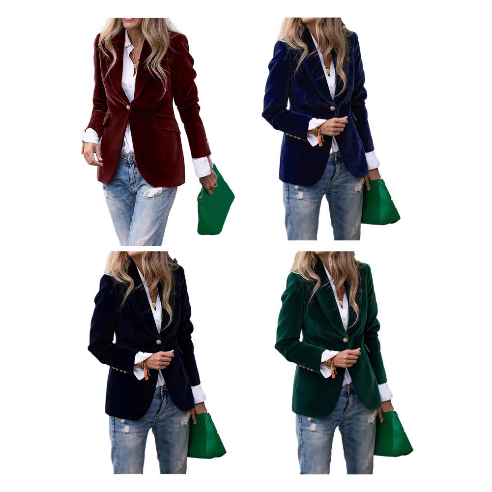 Velvet Large Size Women Prom P - Velvet Blazer Women recensie en prijs
