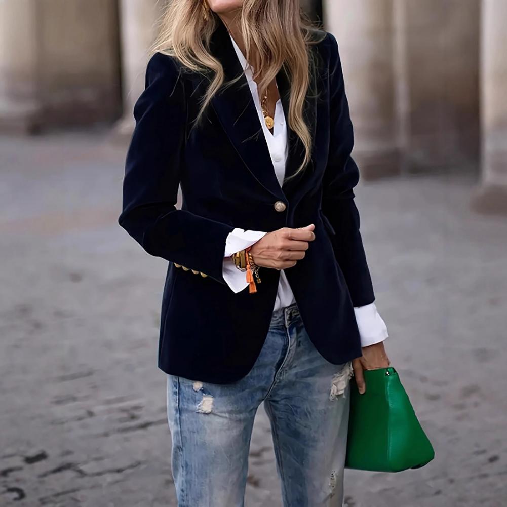 Velvet Large Size Women Prom P - Velvet Blazer Women recensie en prijs