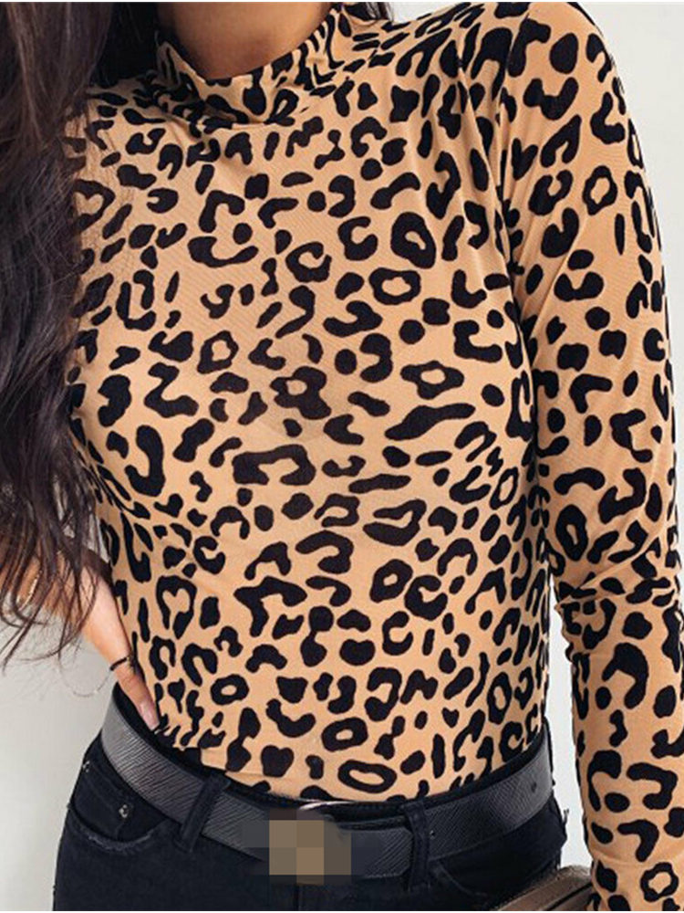 Women Blouses Fashion Leopard  - Women Top Fashion recensie en prijs