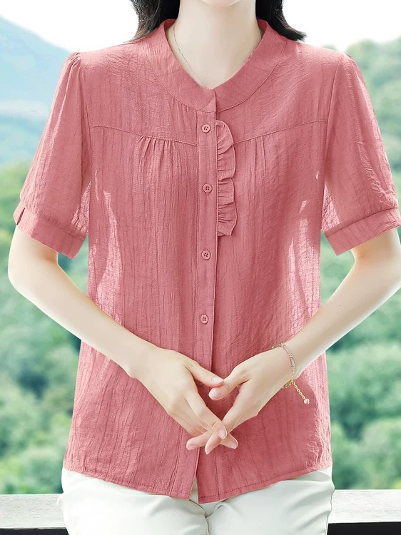 Fashionable Ice Silk Pleated C - Women Fashion Over 40 recensie en prijs