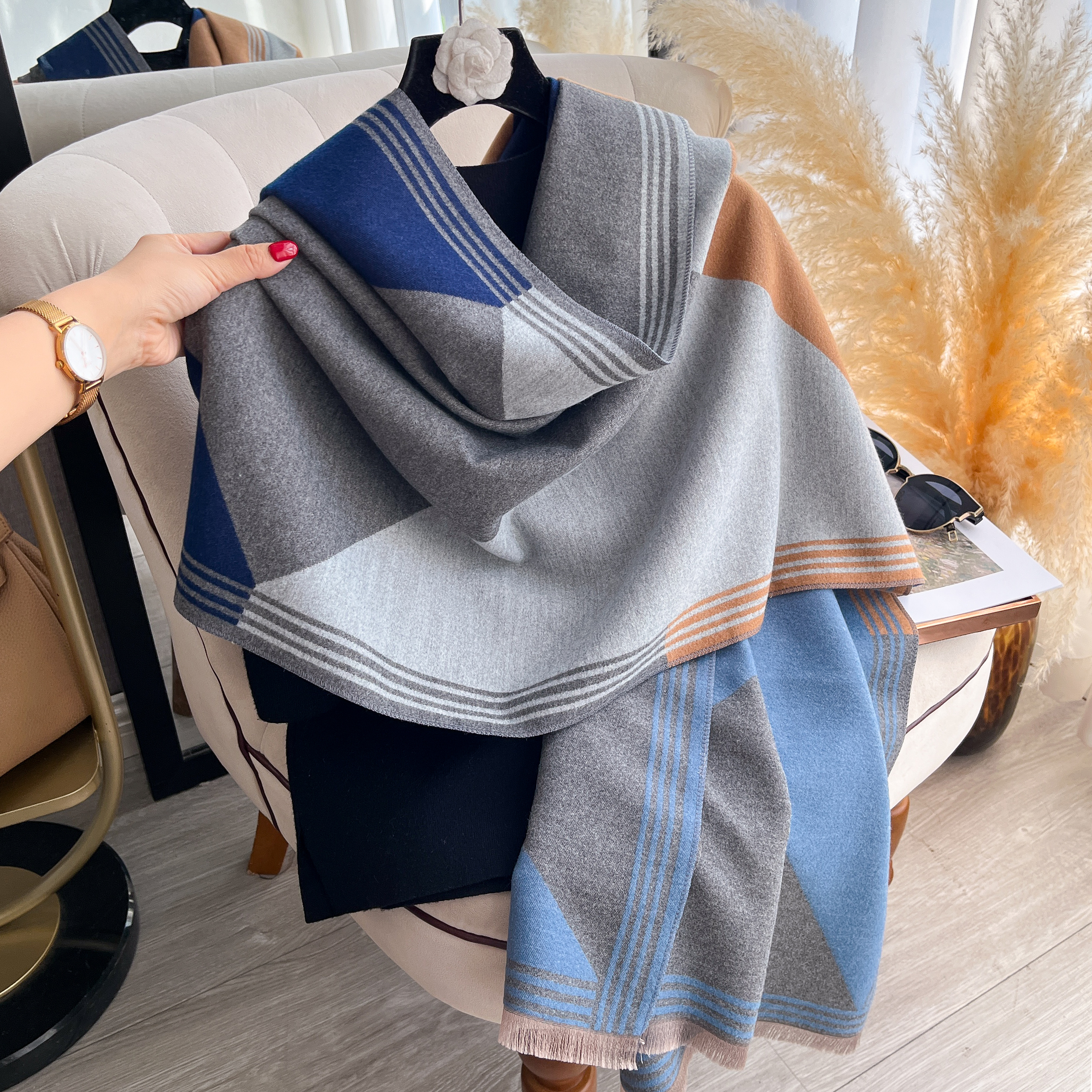 2025 Luxury Winter Cashmere Sc - Women'S Fashion Poncho recensie en prijs