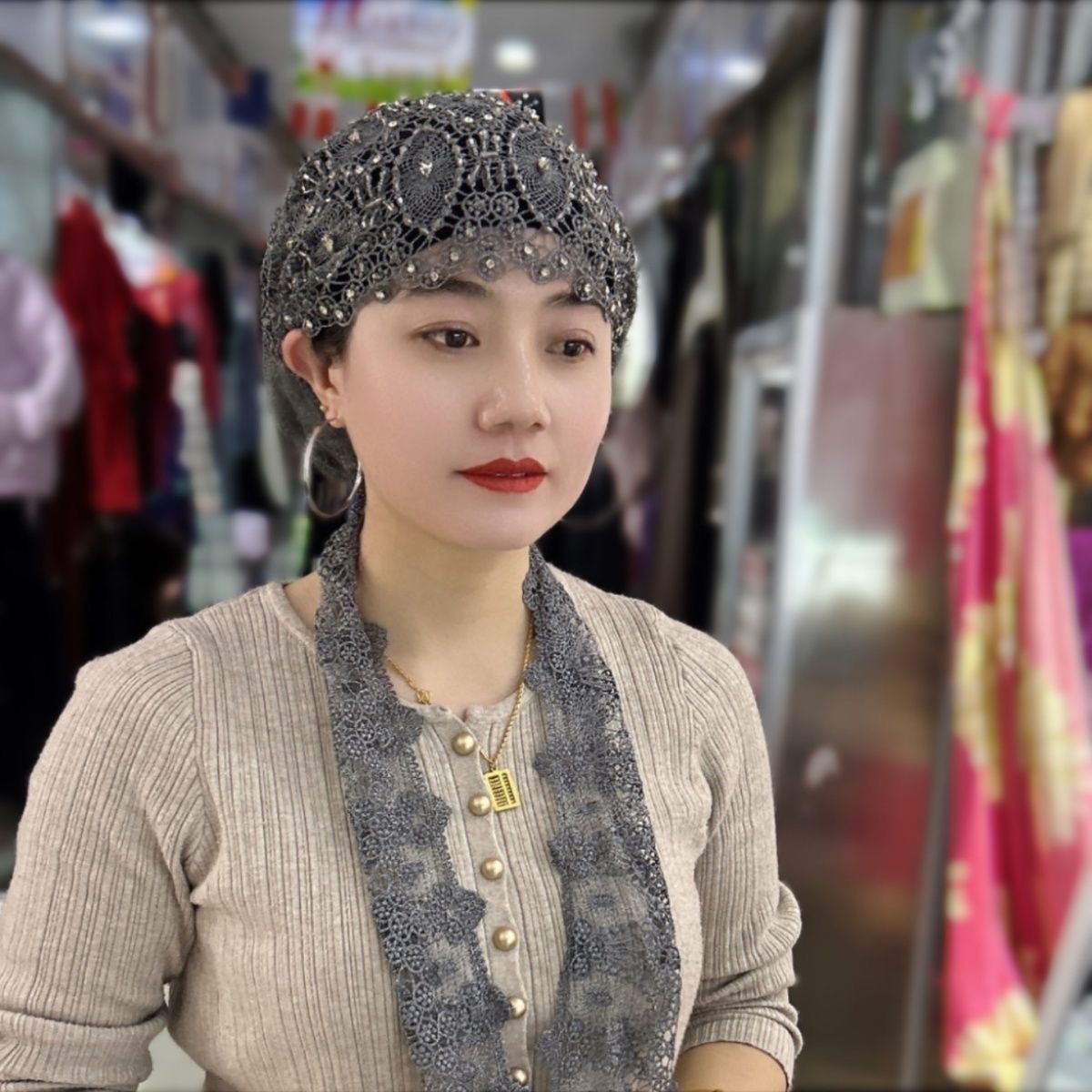Muslim Hijabs Women Wedding De - Women Fashion Hats recensie en prijs