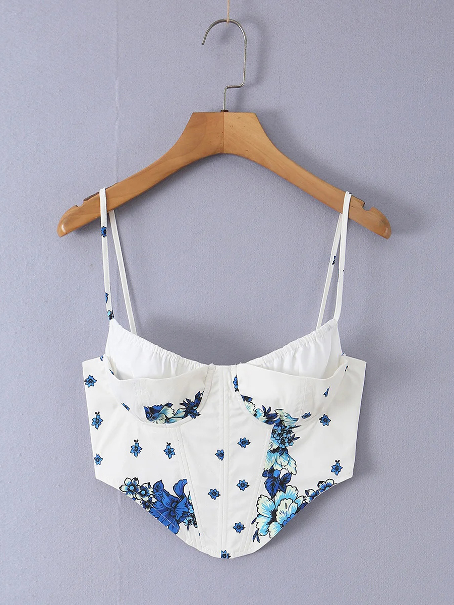 TWOTWINSTYLE Boho Floral Print - Corset Top Boned recensie en prijs