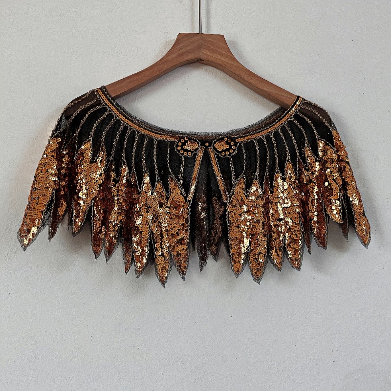 Ladies Sequins Leaf Lace Flapp - Women'S Fashion Poncho recensie en prijs