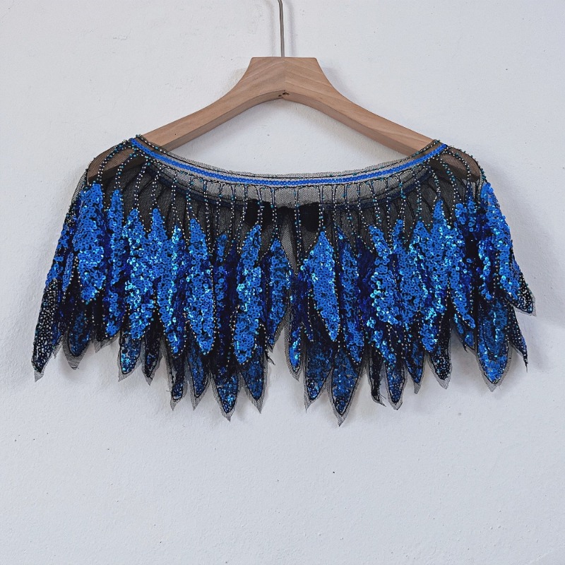 Ladies Sequins Leaf Lace Flapp - Women'S Fashion Poncho recensie en prijs