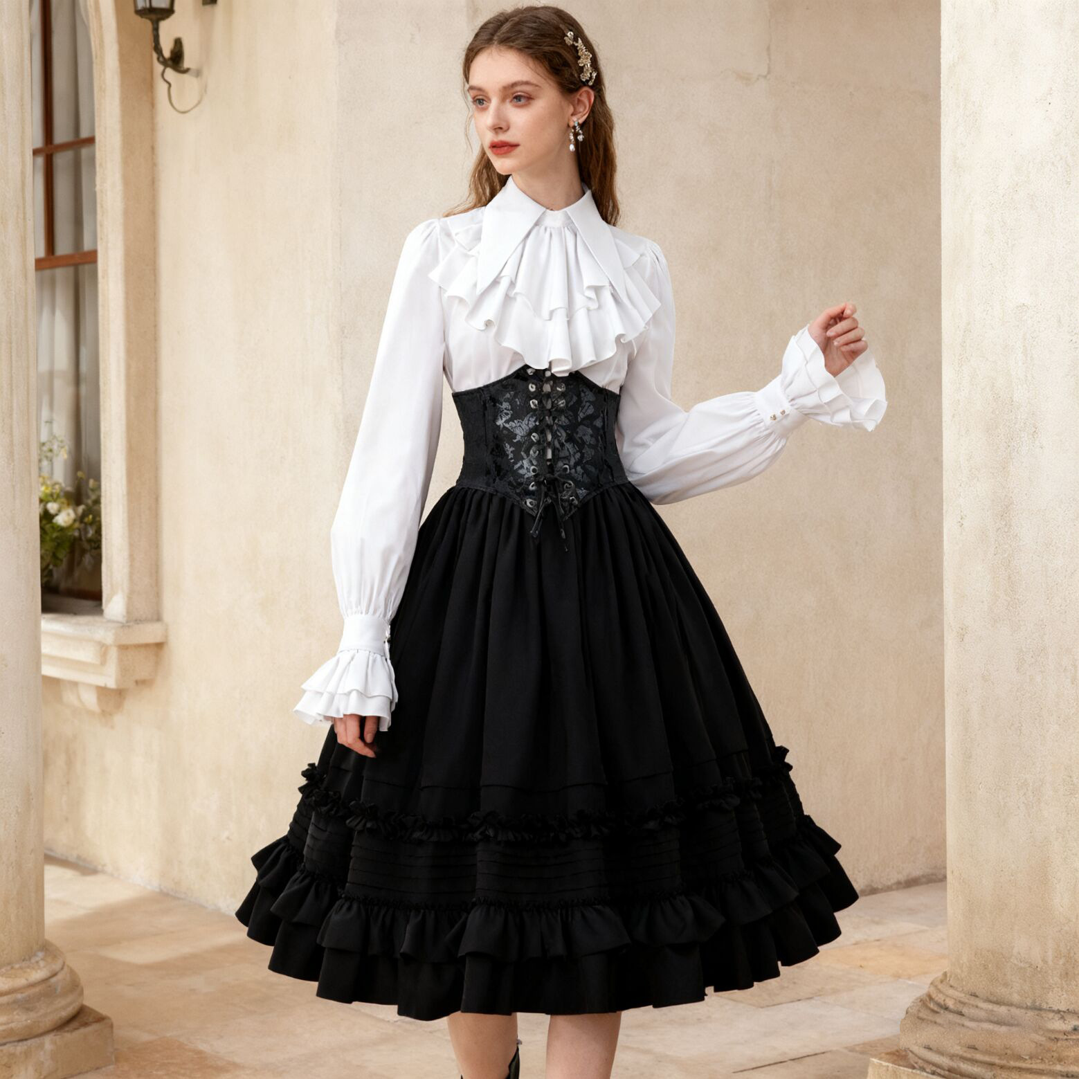 Women Medieval steampunk Layer - Corset Top Boned recensie en prijs