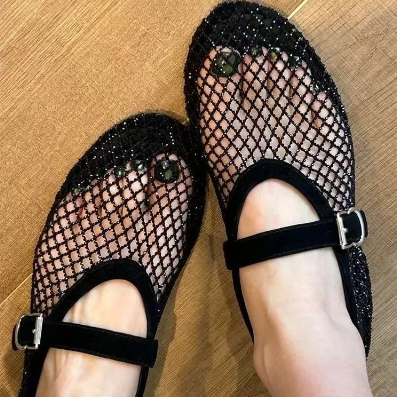 Hollow Rhinestone Baotou Sanda - Women Fashion Heels recensie en prijs