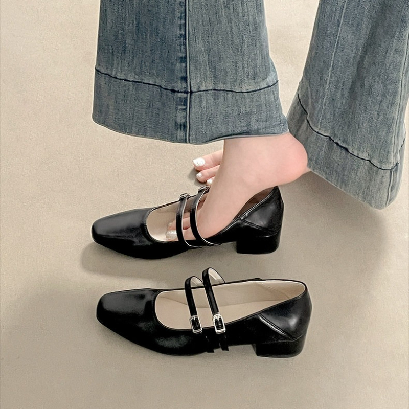 Square Toe Low Heel Women Silv - Women Fashion Heels recensie en prijs