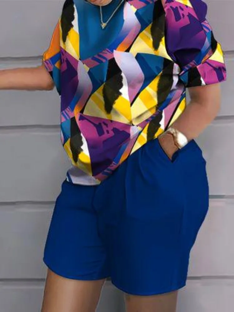 Plus Size 1XL-5XL Women Summer - Tie Dye Two Piece recensie en prijs