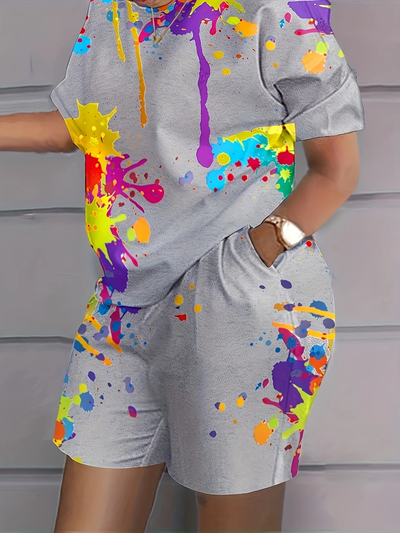 Plus Size 1XL-5XL Women Summer - Tie Dye Two Piece recensie en prijs