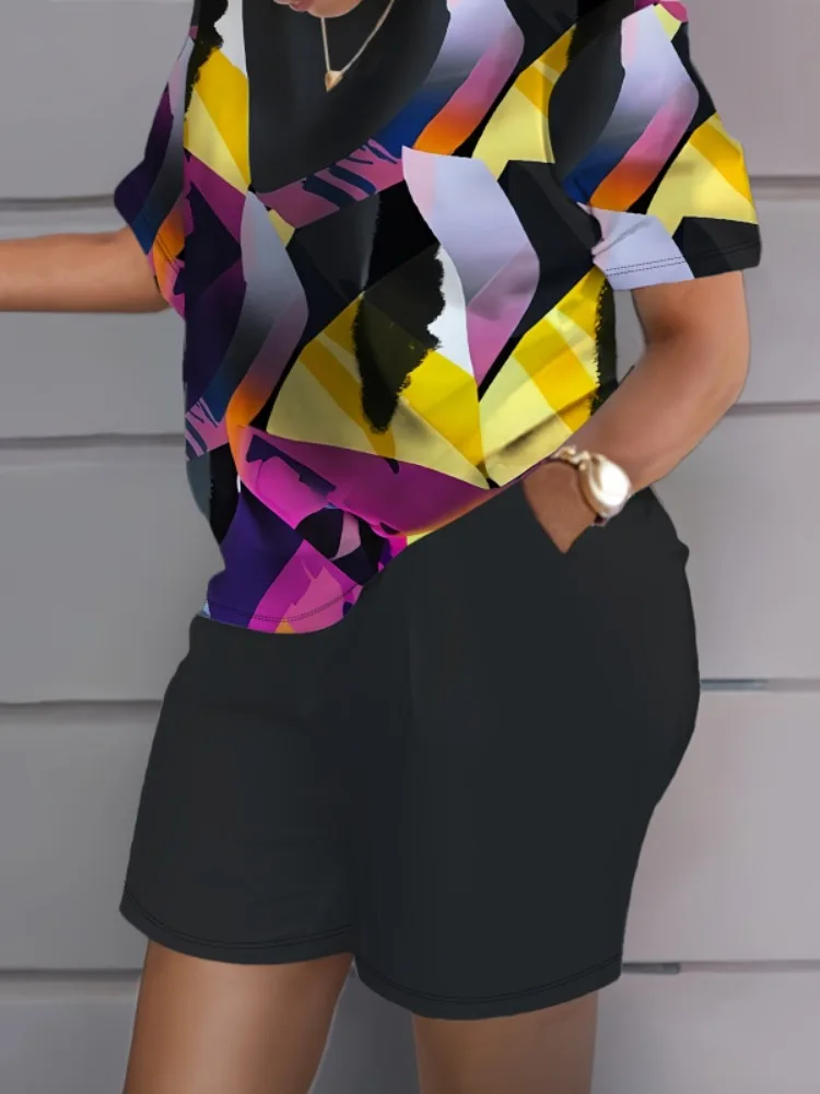 Plus Size 1XL-5XL Women Summer - Tie Dye Two Piece recensie en prijs