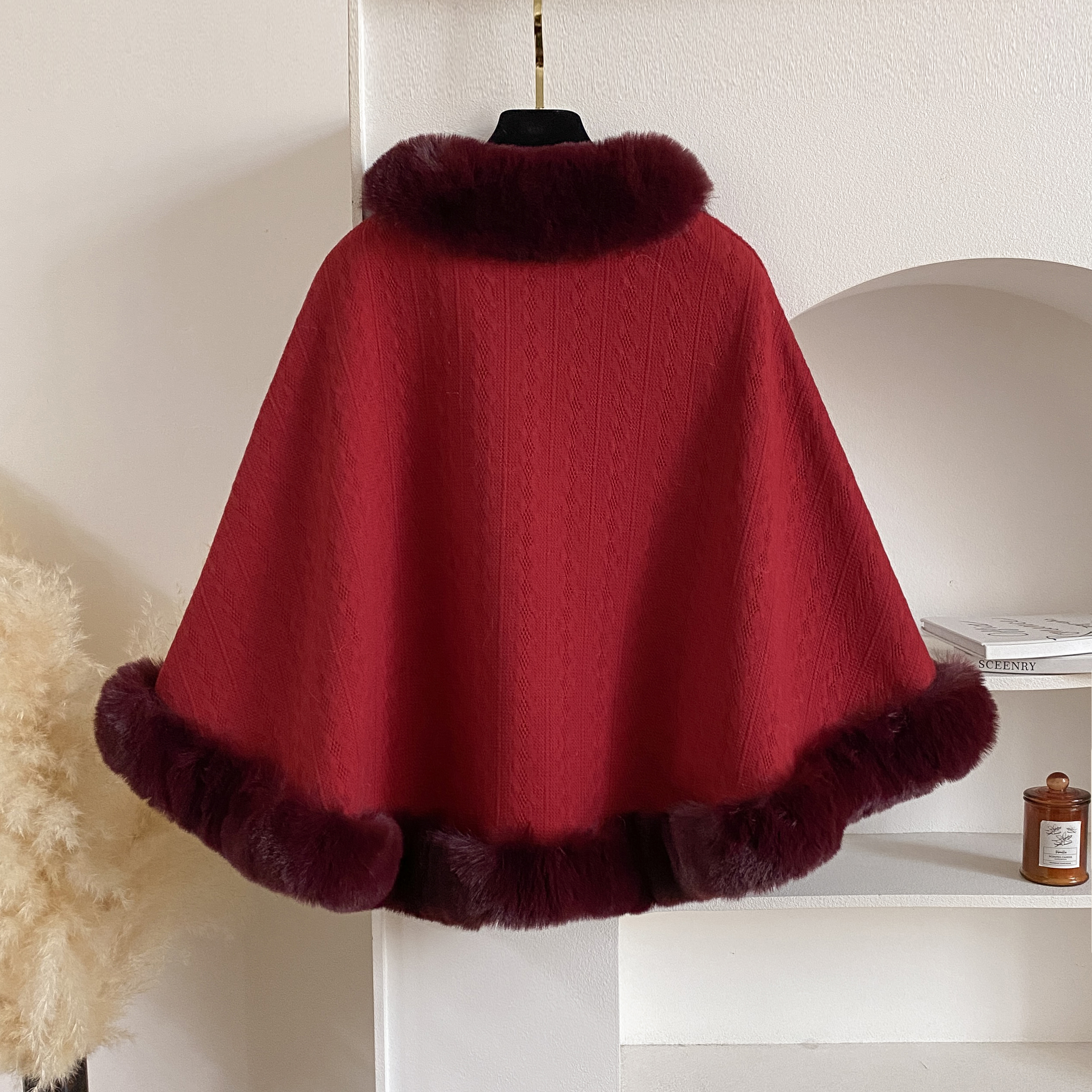 2024 New Winter Solid Poncho T - Women'S Fashion Poncho recensie en prijs