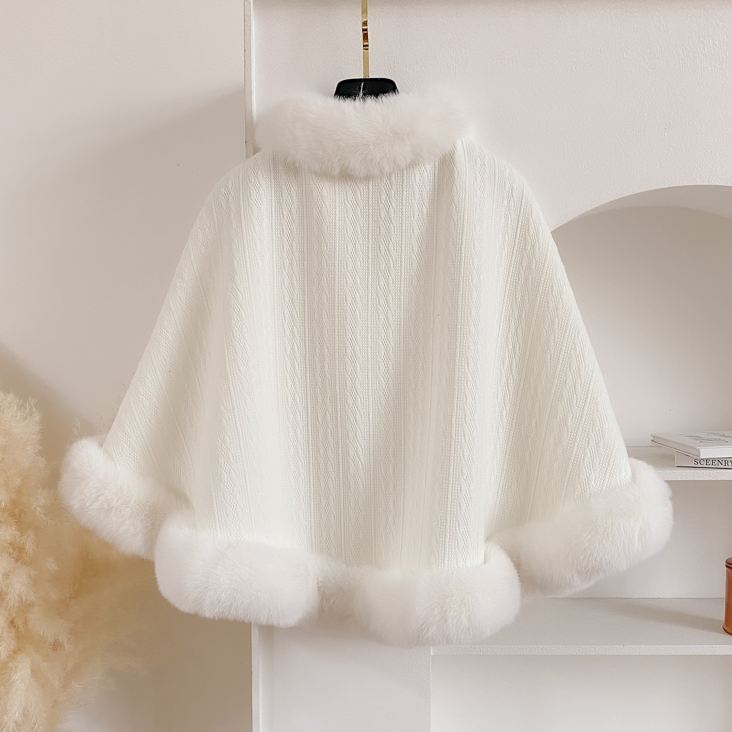 2024 New Winter Solid Poncho T - Women'S Fashion Poncho recensie en prijs