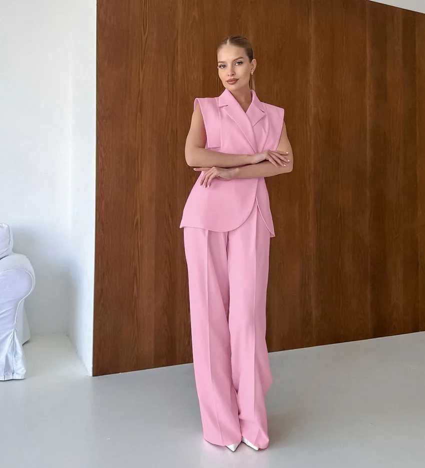 Pink Waistcoat Pants Suit Wome - Women'S Fashion Summer 2025 recensie en prijs