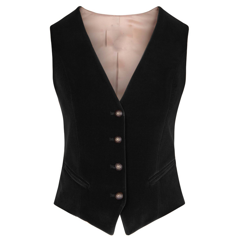 Women's Velvet Vest V-neck 4 B - Velvet Blazer Women recensie en prijs