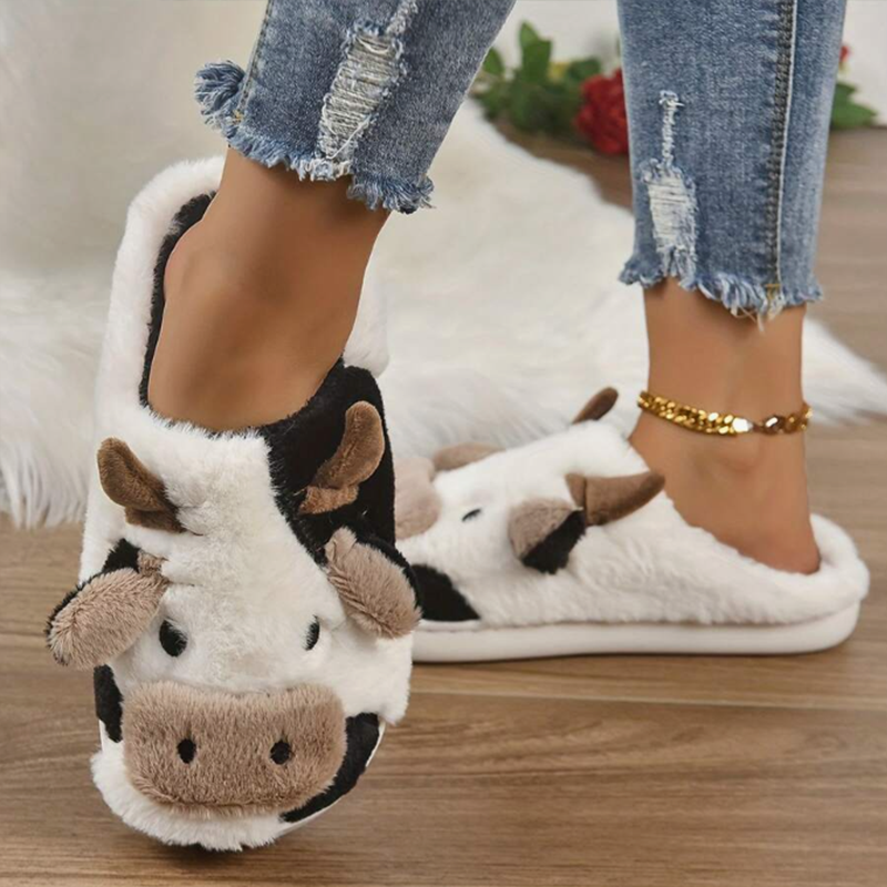 Soft Cow Slippers for Women -  - Women Fashion Images recensie en prijs
