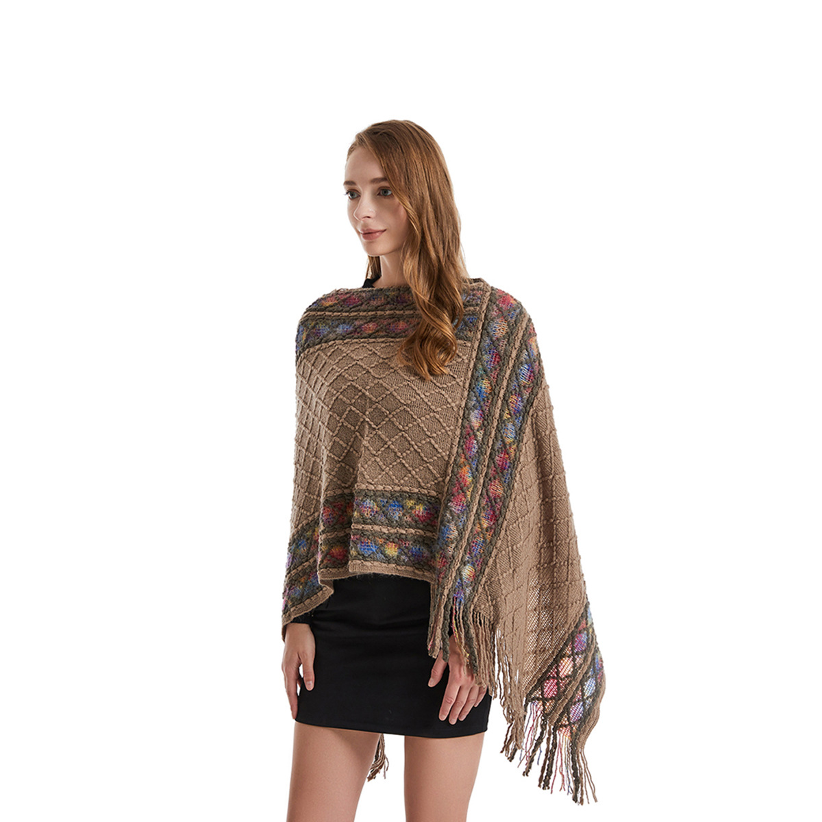 Women Spring Autumn Poncho Uni - Women'S Fashion Poncho recensie en prijs