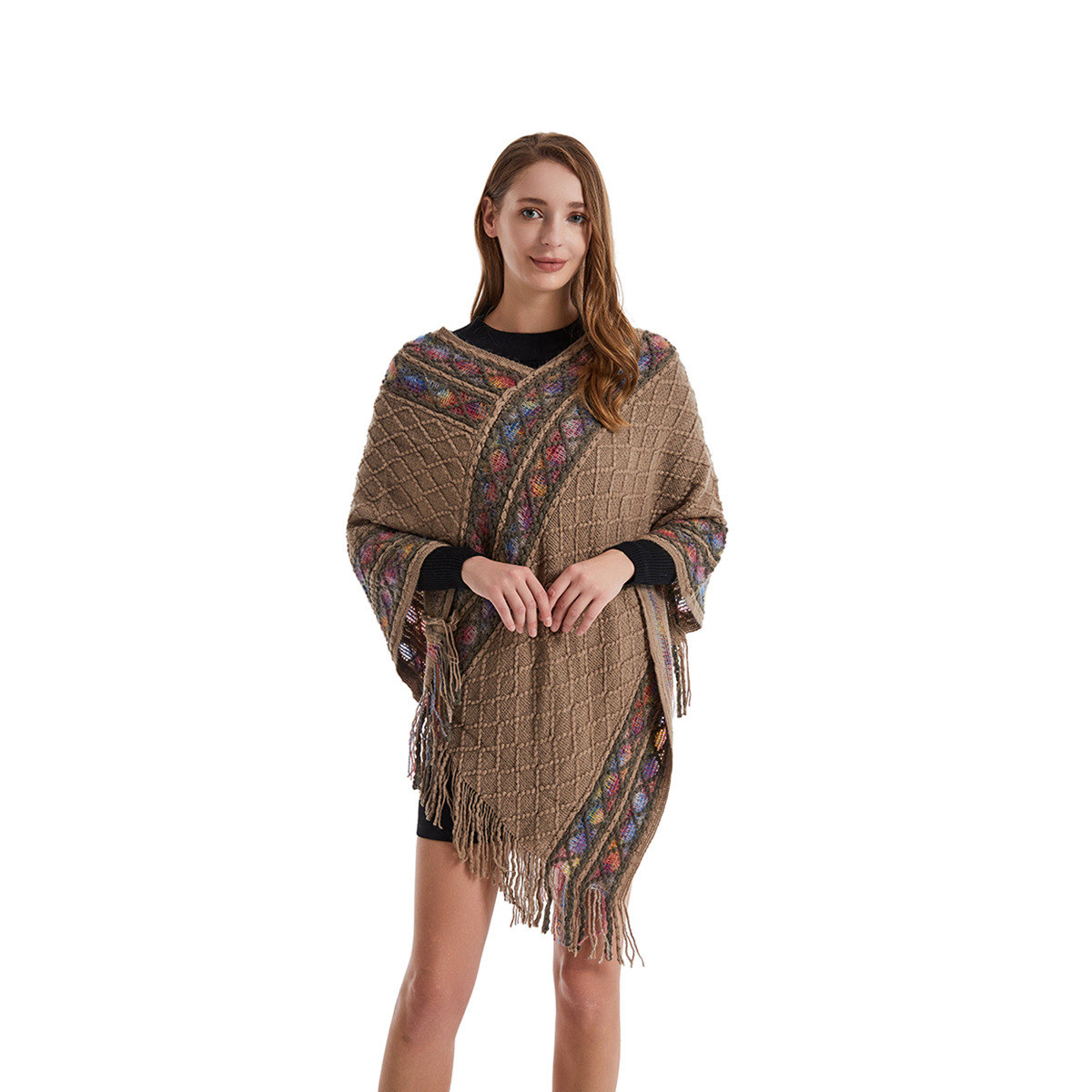 Women Spring Autumn Poncho Uni - Women'S Fashion Poncho recensie en prijs