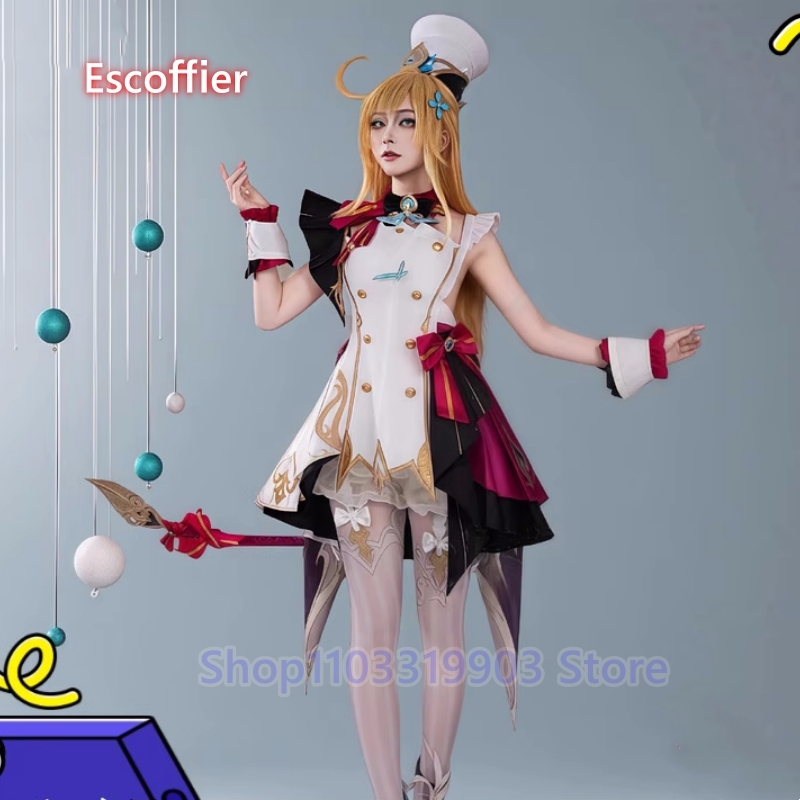 Genshin Impact Escoffier Cospl - Women Fashion Hats recensie en prijs