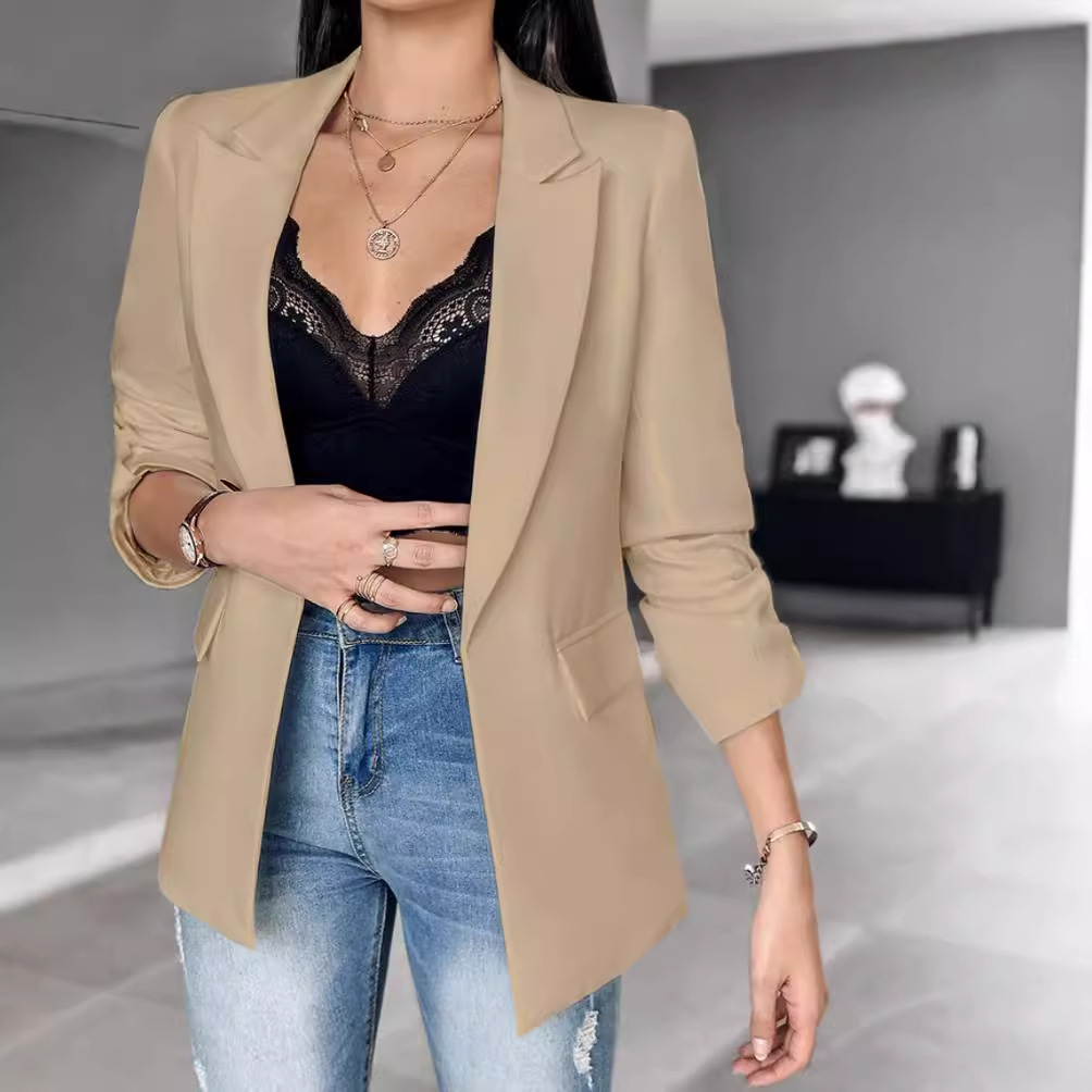Women's White Long Sleeve Open - Velvet Blazer Women recensie en prijs